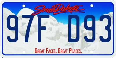 SD license plate 97FD93