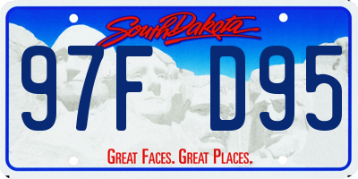 SD license plate 97FD95