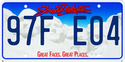 SD license plate 97FE04
