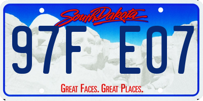 SD license plate 97FE07