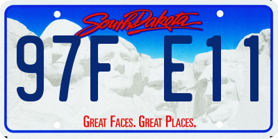 SD license plate 97FE11