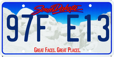 SD license plate 97FE13
