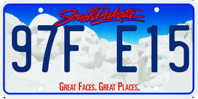 SD license plate 97FE15