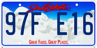 SD license plate 97FE16