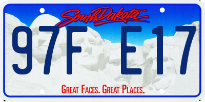 SD license plate 97FE17