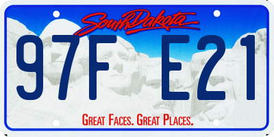 SD license plate 97FE21