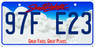 SD license plate 97FE23