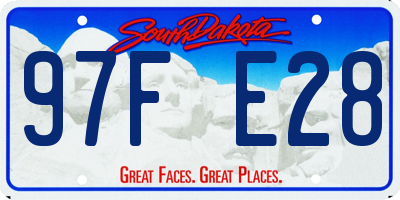 SD license plate 97FE28