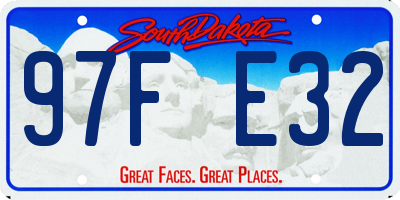 SD license plate 97FE32