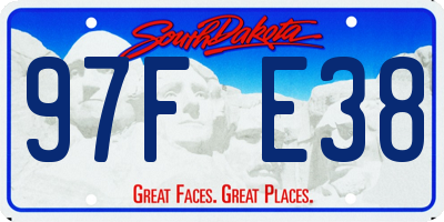 SD license plate 97FE38
