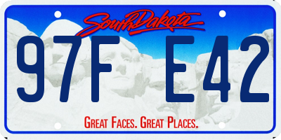 SD license plate 97FE42