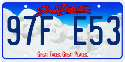 SD license plate 97FE53