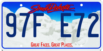 SD license plate 97FE72
