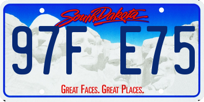 SD license plate 97FE75