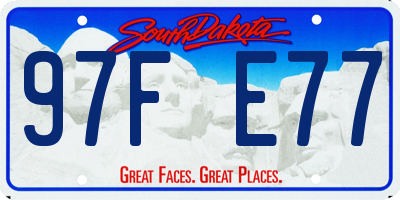 SD license plate 97FE77