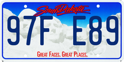SD license plate 97FE89
