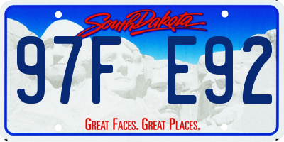 SD license plate 97FE92