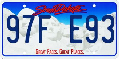 SD license plate 97FE93