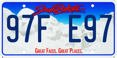 SD license plate 97FE97