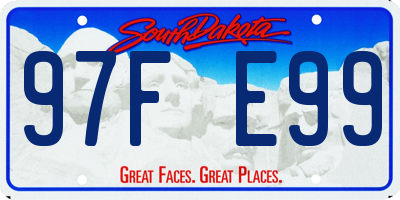 SD license plate 97FE99