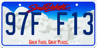 SD license plate 97FF13