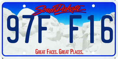 SD license plate 97FF16