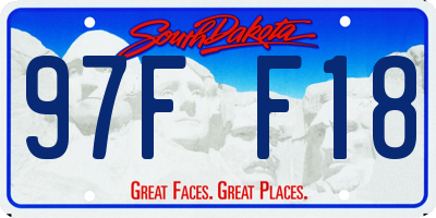 SD license plate 97FF18
