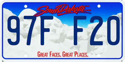 SD license plate 97FF20