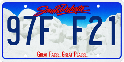 SD license plate 97FF21