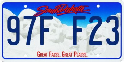 SD license plate 97FF23