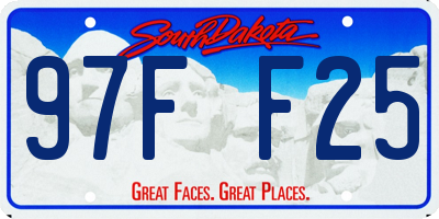 SD license plate 97FF25