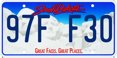 SD license plate 97FF30