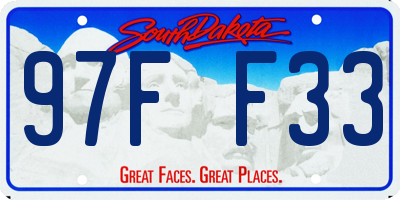 SD license plate 97FF33