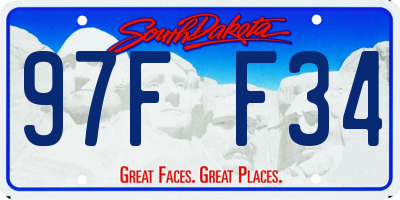 SD license plate 97FF34