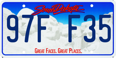 SD license plate 97FF35