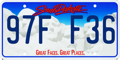 SD license plate 97FF36