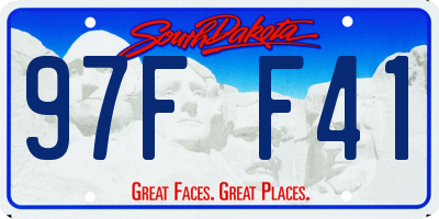 SD license plate 97FF41