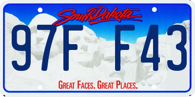 SD license plate 97FF43