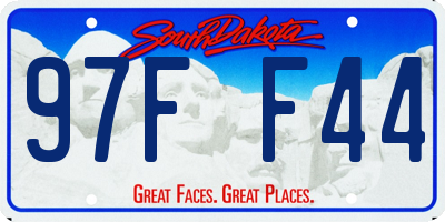 SD license plate 97FF44