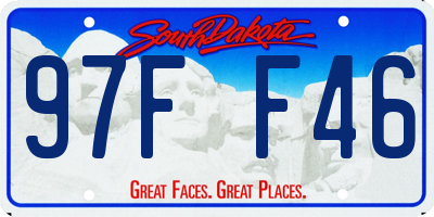 SD license plate 97FF46