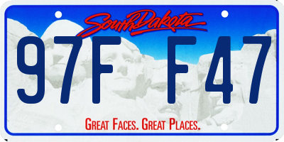 SD license plate 97FF47