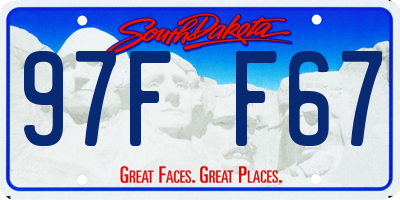 SD license plate 97FF67