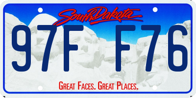 SD license plate 97FF76