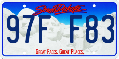 SD license plate 97FF83