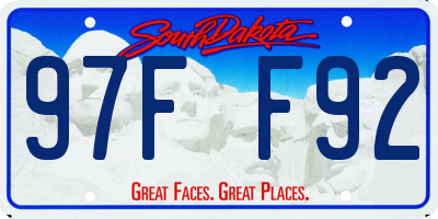 SD license plate 97FF92