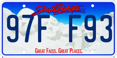 SD license plate 97FF93