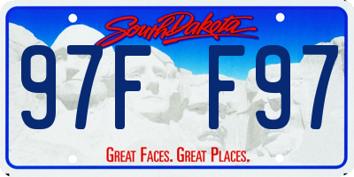 SD license plate 97FF97