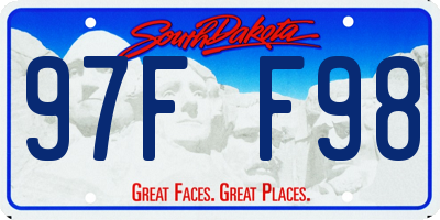 SD license plate 97FF98