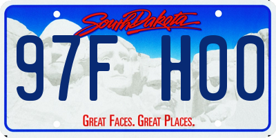 SD license plate 97FH00