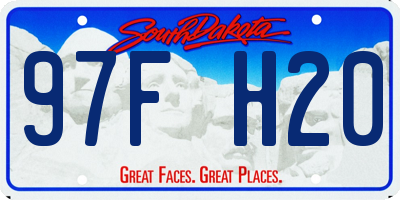 SD license plate 97FH20